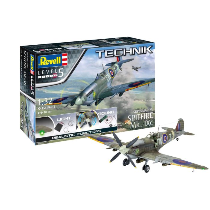 Revell Revell Technik Supermarine Spitfire Mk.IXc  1:32 makett repülő (00457)