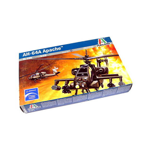 Italeri Italeri - AH-64A Apache 1:72 (0159s) makett helikopter