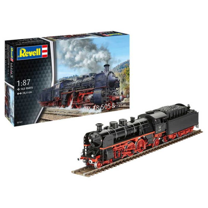 Revell Revell Express Locomotive BR 18 505 with Tender 2 3 T38 (02167) 1:87 makett vonat