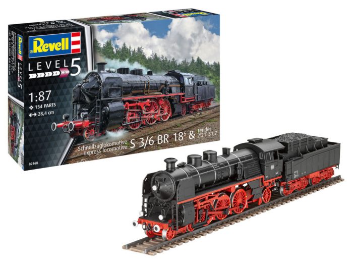 Revell Revell Express Locomotive S3/6 BR18(5) with Tender 2 2 T 1:87 makett mozdony (02168)