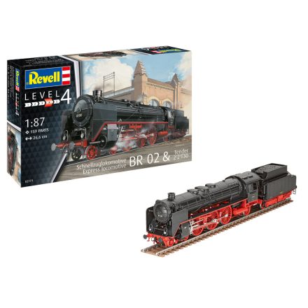 Revell Express Locomotive BR 02 & Tender 2 2 T30 1:87 makett mozdony (02171)