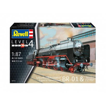 Revell Express Locomotive BR 01 & Tender 22 T32 1:87 makett mozdony (02172)