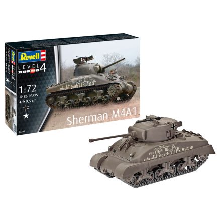 Revell Sherman M4A1 1:72 makett harcjármű (03290)