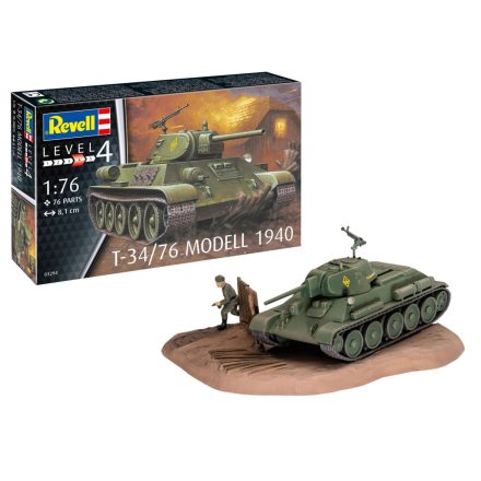 Revell T-34/76 Modell 1940 1:72 makett harcjármű (03294)