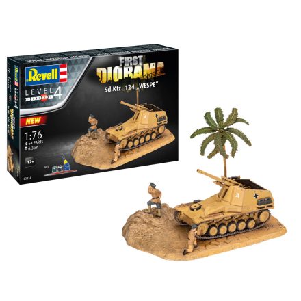 Revell First Diorama Set - Sd.Kfz. 124 Wespe makett harcjármű (03334)