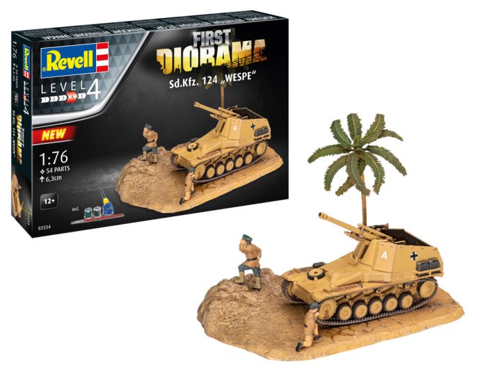 Revell Revell First Diorama Set - Sd.Kfz. 124 Wespe makett harcjármű (03334)