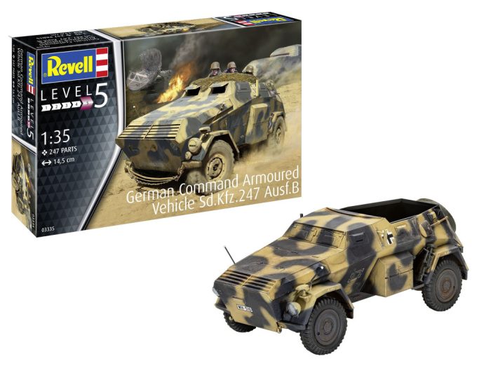 Revell Revell German Command Armoured Vehicle Sd.Kfz.247 Ausf.B 1:35 makett harcjármű (03335)