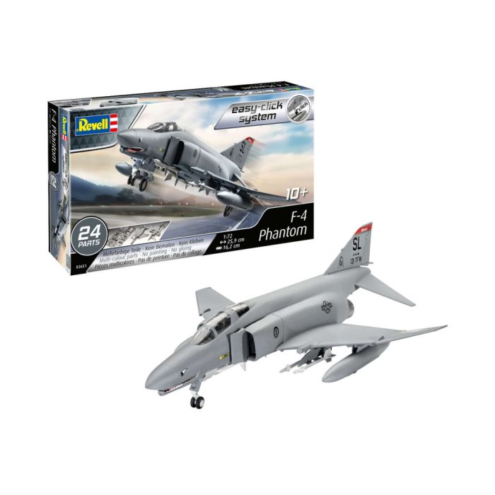 Revell Revell Easy-Click F-4E Phantom kezdő makettszett 1:72 (03651)
