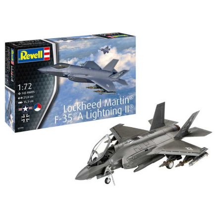 Revell Lockheed Martin F-35A Lightning II (03799) makett repülő