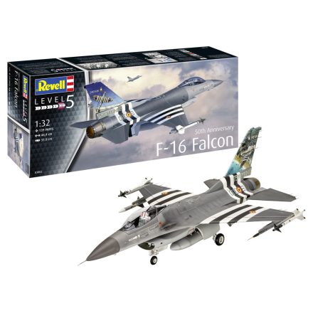 Revell F-16 Falcon 50th Anniversary 1:32 makett repülő (03802)