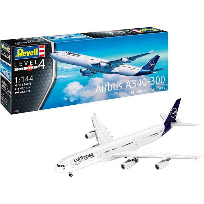 Revell Revell A340-300 Lufthansa New Livery 1:144 (03803)