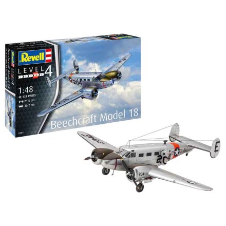 Revell Beechcraft Model 18 1:48 makett repülő (03811)