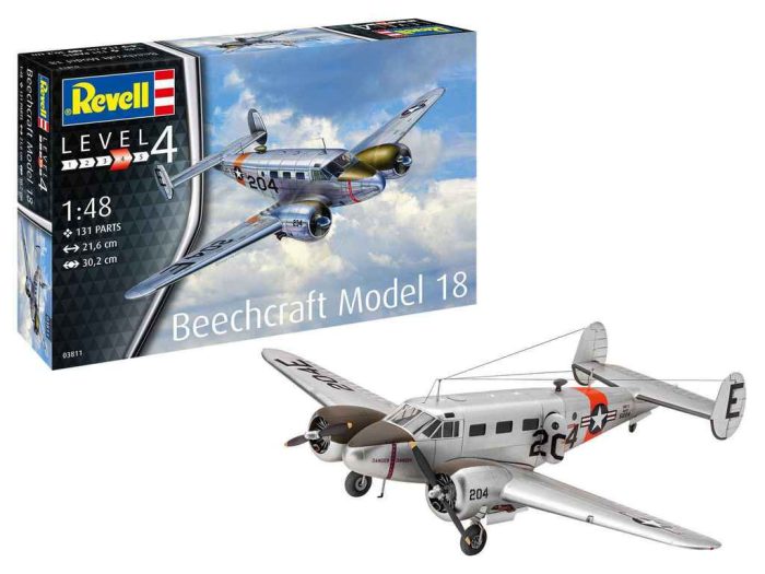 Revell Revell Beechcraft Model 18 1:48 makett repülő (03811)