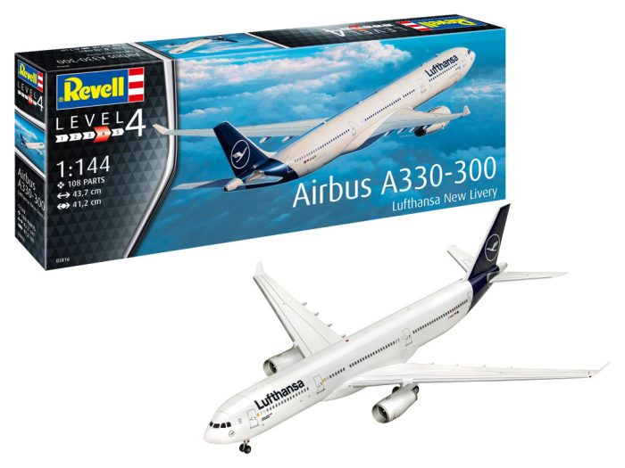 Revell Revell Airbus A330-300 - Lufthansa New Livery 1:144 makett repülő (03816)