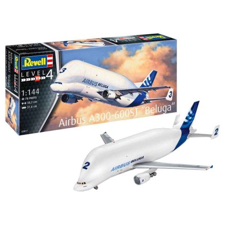 Revell Airbus A300-600ST Beluga 1:144 makett repülő (03817)