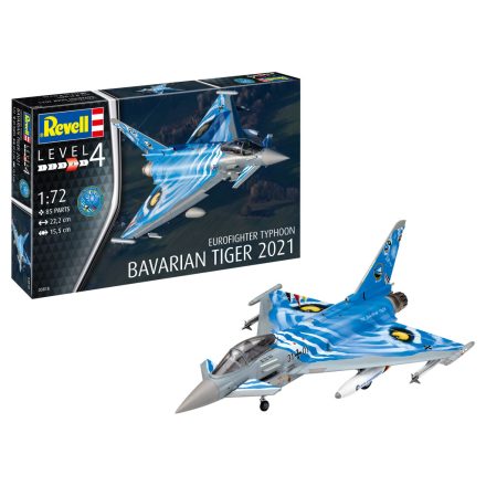 Revell Eurofighter Typhoon Bavarian Tiger 2021 1:72 makett repülő (03818)