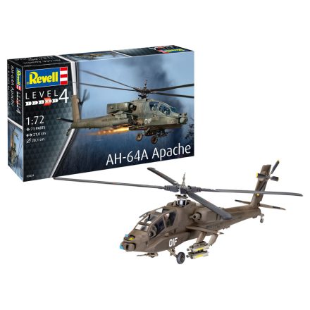 Revell AH-64A Apache 1:72 makett helikopter (03824)