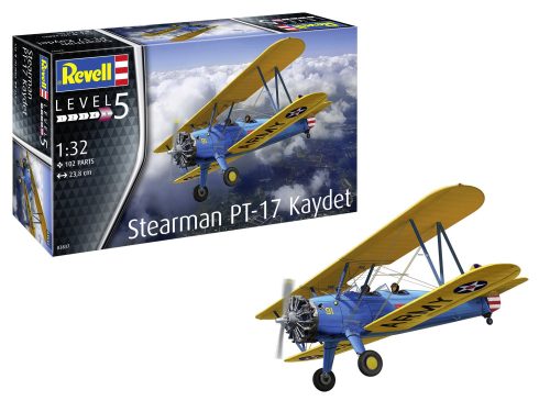 Revell Stearman PT-17 Kaydet repülőgép makett 03837
