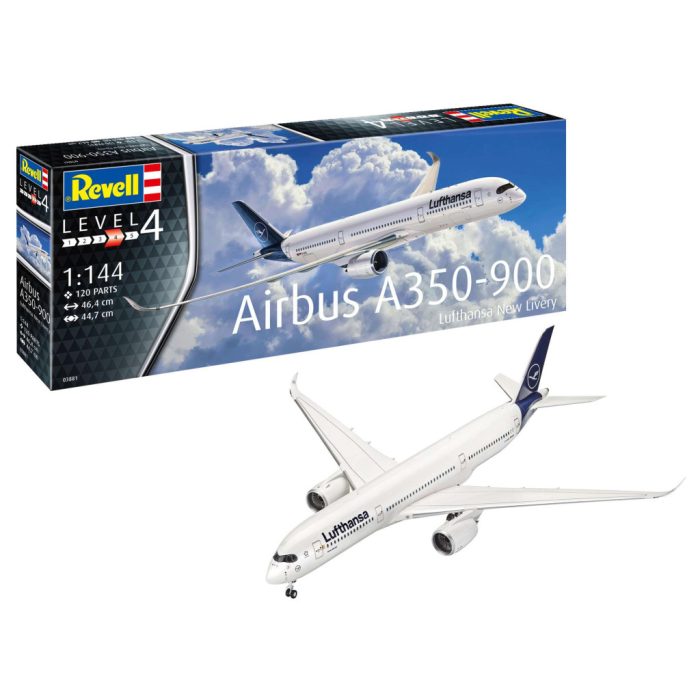 Revell Revell Airbus A350-900 Lufthansa New Livery 1:144 makett repülő (03881)