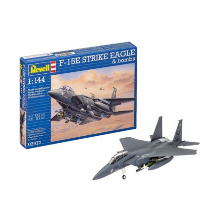 Revell F-15E Strike Eagle & Bombs makett  1:144 makett repülő (03972)