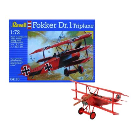 Revell Fokker Dr. 1 Triplane 1:72 makett repülő (04116)
