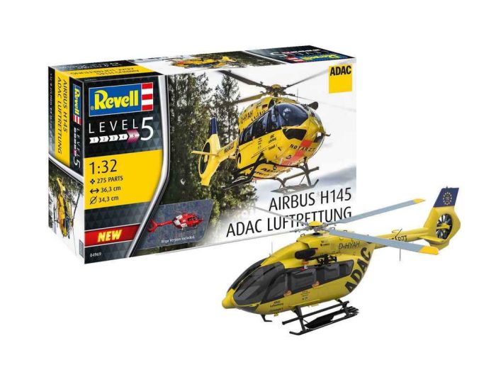 Revell Revell H145 ADAC/REGA 1.32 makett helikopter 1:32 (04969)