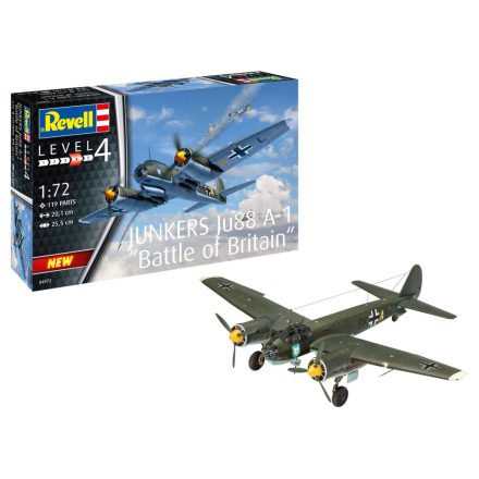 Revell Junkers Ju88 A-1 Battle of Britain 1:72 makett repülő (04972)
