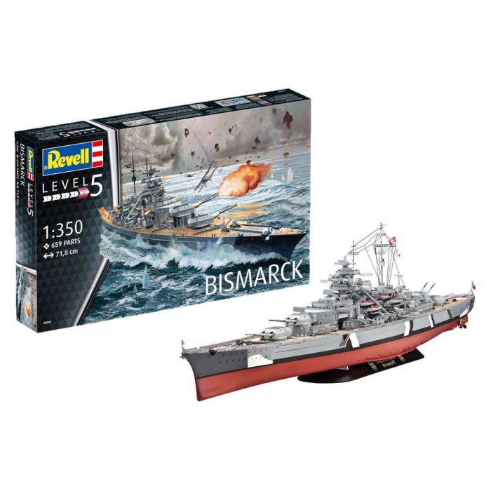 Revell Revell Battleship Bismarck 1:350 makett hajó (05040)