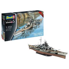   Revell Revell German Battleship WWII Tirpitz 1:350 makett hajó (5096)