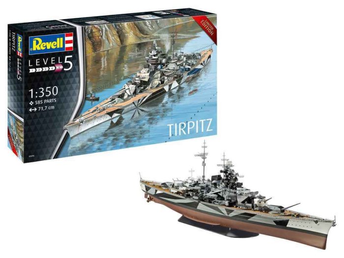 Revell Revell German Battleship WWII Tirpitz 1:350 makett hajó (5096)