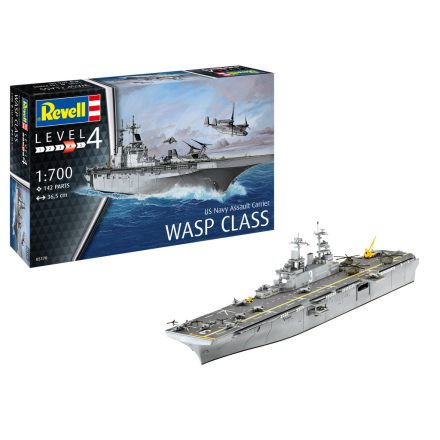 Revell Assault Carrier USS WASP CLASS 1:700 makett hajó (05178)
