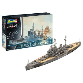   Revell Revell Battleship HMS Duke of York 1:1200 makett hajó (5182)