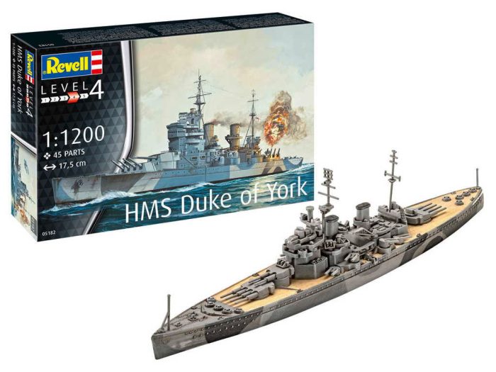 Revell Revell Battleship HMS Duke of York 1:1200 makett hajó (5182)