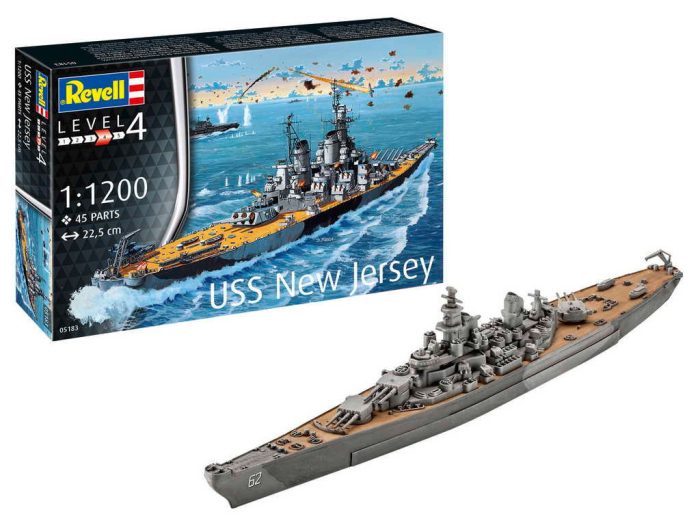 Revell Revell Battleship USS New Jersey 1:1200 makett hajó (5183)