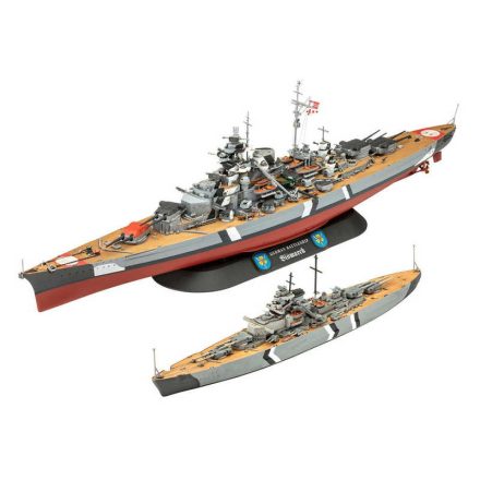 Revell Gift Set The Legendary Bismarck (1:700 & 1:1200) makett hajó (05637)