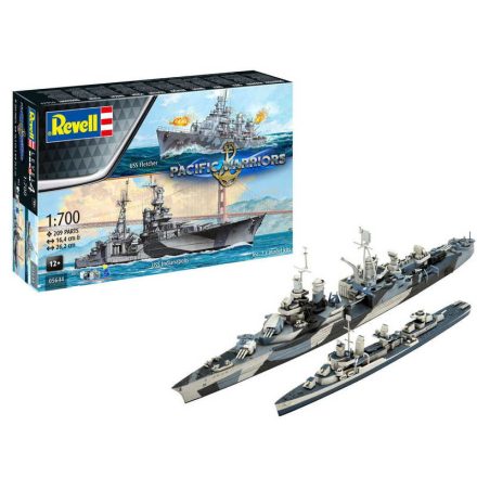 Revell Gift Set Pacific Warriors 1:700 makett hajó (05644)