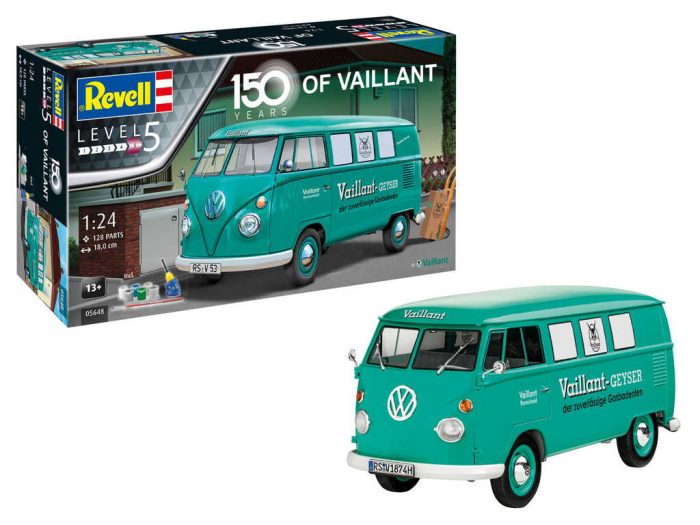 Revell Revell Gift Set VW T1 Bus 150 Years of Vaillant 1:24 makett autó (5648)