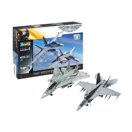 Revell Gift Set Top Gun 2 Movie Set 1:72 makett készlet kiegészítőkkel (05677)