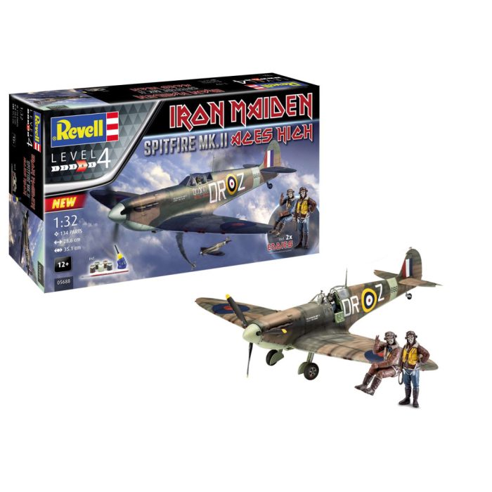 Revell Revell Gift Set Spitfire Mk.V Iron Maiden 1:32 makett készlet kiegészítőkkel (05688)