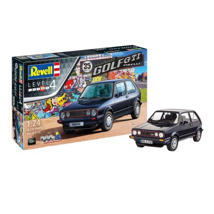 Revell 35 Years VW Golf 1 GTi Pirelli ajándékszett 1:24 makett autó (05694)