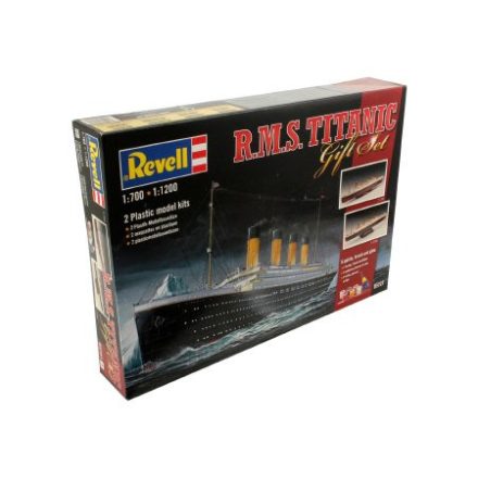 Revell Gift Set R.M.S.Titanic makett 1:1200 makett készlet kiegészítőkkel (05727)