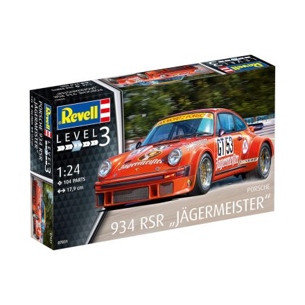 Revell Porsche 934 RSR Jagermeister makett 1:24 makett autó (07031)