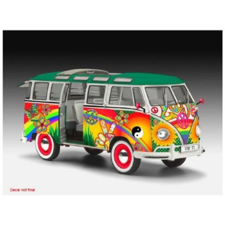Revell VW T1 Samba Bus Flower Power 1:24 makett autó (07050)