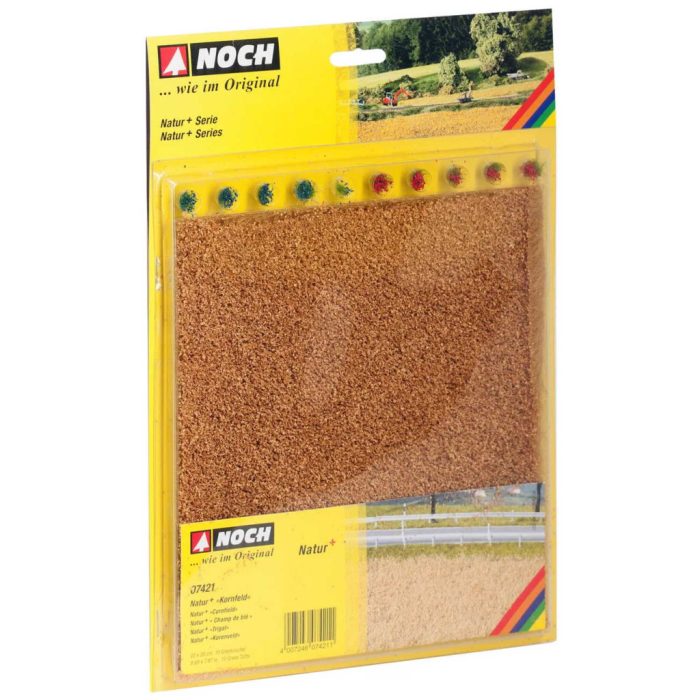 Noch Noch Natur+ gabonaföld, 22 * 20 cm, fűcsomókkal (10 db) (07421)