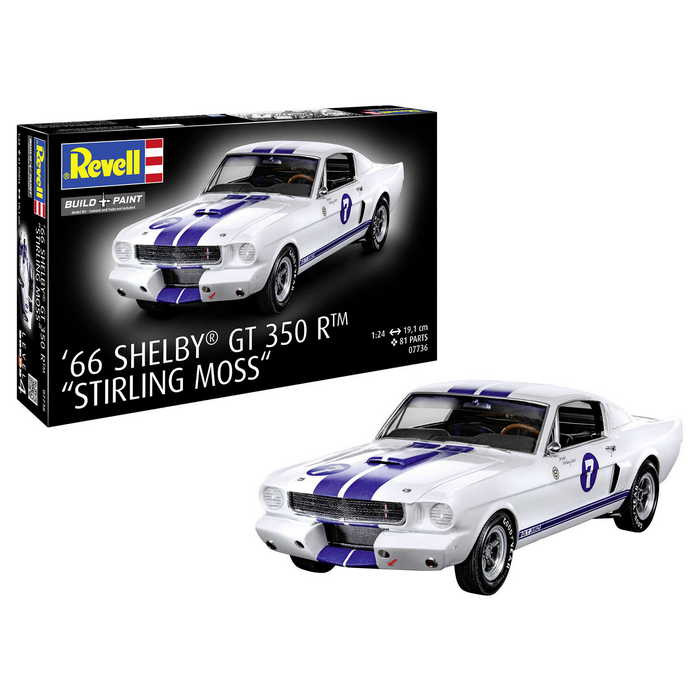 Revell Revell 1966 Shelby GT 350 R Stirling Moss (07736) 1:24 makett autó