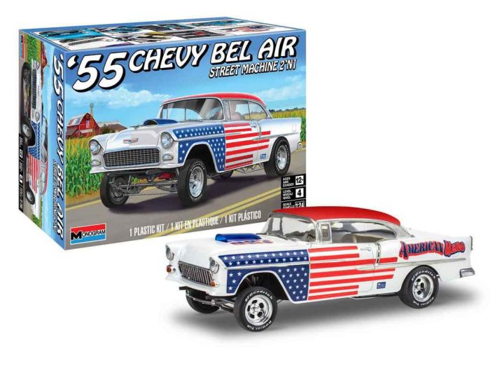 Revell Revell 1955 Chevy Bel Air Street Machine 2N1 1:24 makett autó (14519)