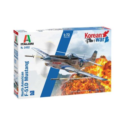 Italeri F-51D Mustang Korean War 1:72 makett repülő (1452S)
