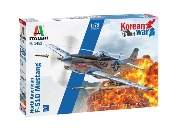 Italeri Italeri F-51D Mustang Korean War 1:72 makett repülő (1452S)