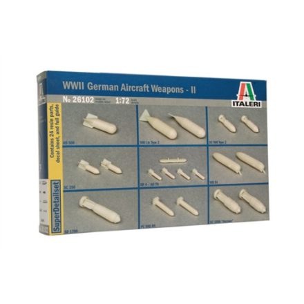 Italeri - WWII german Aircraft Weapons II. Bombs Version (26102)