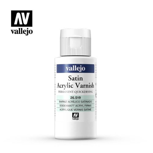 Vallejo Satin Acrylic Varnish 60ml akrilbázisú szatén lakk 26519